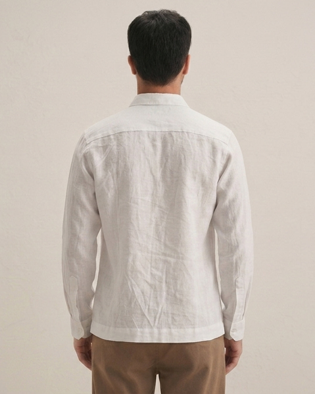 Men’s Pure Linen Cuban Collar Shirt