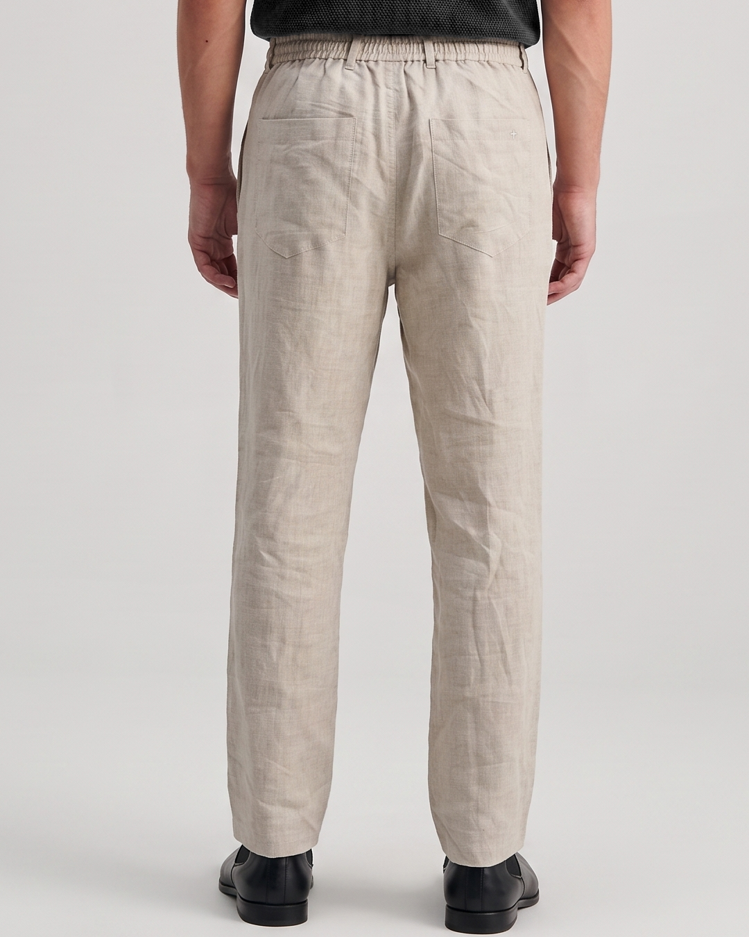 Men’s Pure Linen Drawstring Trousers
