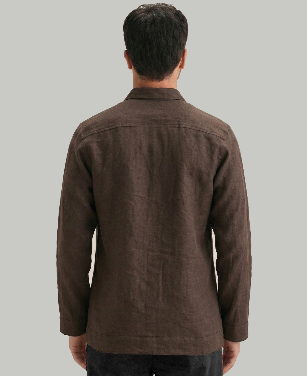 Men’s Pure Linen Utility Jacket