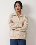 Pure Linen Bomber Jacket