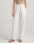 Pure Linen Wide-Leg Trousers